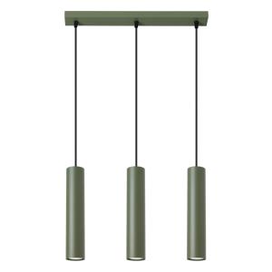 Lampe à suspension acier vert H 98 cm