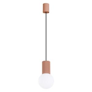 Lampe à suspension aluminium moka H 120 cm