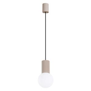 Lampe à suspension aluminium taupe H 120 cm