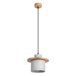 Lampe à suspension béton gris H 125 cm