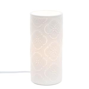 Lampe   blanc cassé en porcelaine
