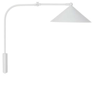 Lampe blanc en métal H51x60x27cm