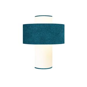 Lampe bleu doux D 35 cm