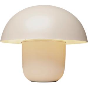 Lampe champignon en acier beige