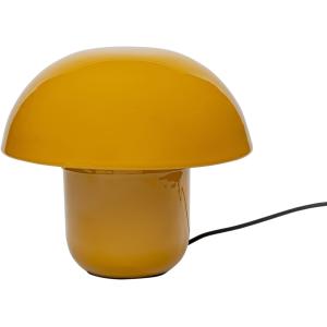 Lampe champignon en acier jaune