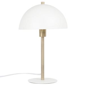 Lampe champignon en métal doré et blanc