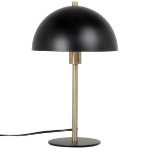 Lampe champignon en métal doré et noir