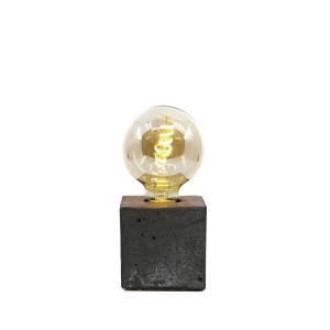 Lampe cube en béton anthracite fabrication artisanale