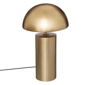 Lampe cylindrique champi dorée H50