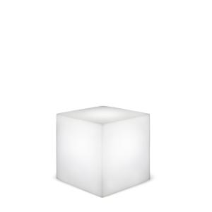 Lampe d'extérieur cube lumineux h43cm blanc
