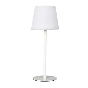 Lampe d'extérieur rechargeable blanche Hauteur 40 cm