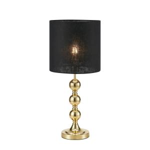 Lampe de bureau 1xE27 laiton brossé et noir