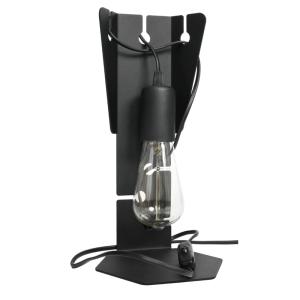 Lampe de bureau acier noir H 31 cm
