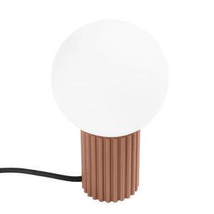 Lampe de bureau aluminium moka H 19 cm