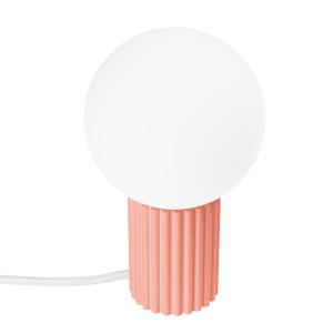 Lampe de bureau aluminium pêche H 19 cm