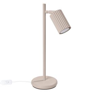 Lampe de bureau aluminium taupe H 43 cm