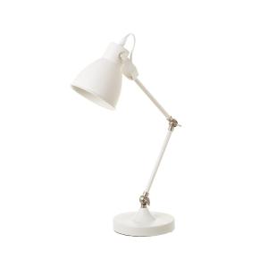 Lampe de bureau articulée en métal blanc H52cm