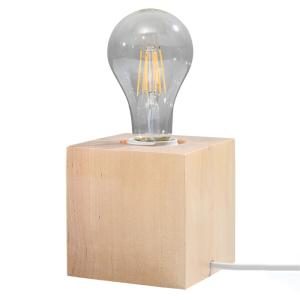 Lampe de bureau bois H 10 cm