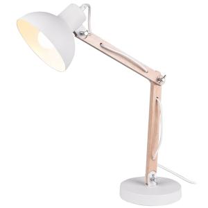 Lampe de bureau en métal blanc