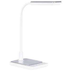 Lampe de bureau led avec variateur métal blanc
