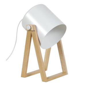 *LAMPE DE BUREAU TOSEL ,bois,Bois,H30x D20xP16cm