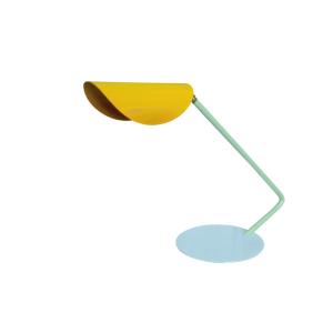 *LAMPE DE BUREAU TOSEL ,métal,Jaune ,H35xD22x P 51cm