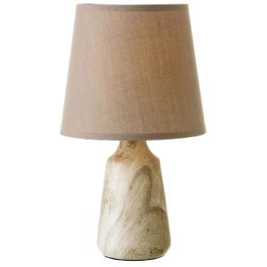 Lampe de chevet beige marbré