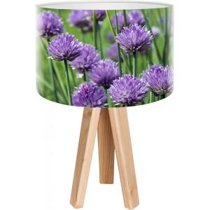 Lampe de chevet Bois Violet 30x30x45 cm