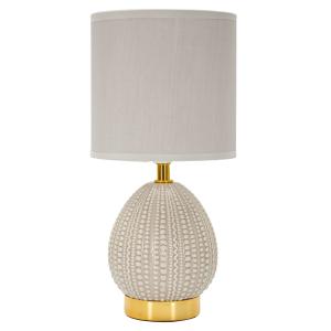 Lampe de chevet en céramique grise Ø 15x30,5 cm