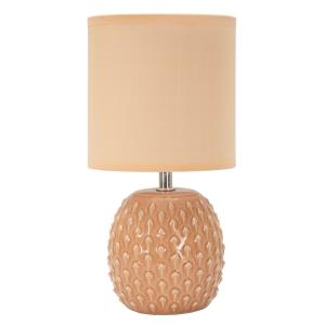 Lampe de chevet en céramique rose Ø 14x27 cm