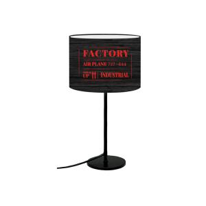 Lampe de Chevet Factory Rouge D: 20 x H: 42