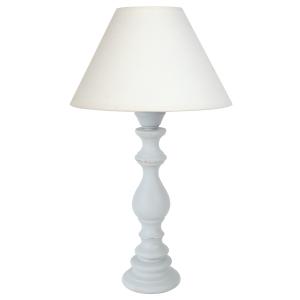 Lampe de chevet tissu écru 30  cm