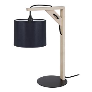 Lampe de chevet tissu noir 20  cm