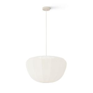 Lampe de plafond avec abat-jour en tissu blanc