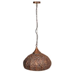 Lampe de plafond en métal doré 49x49x39/100h