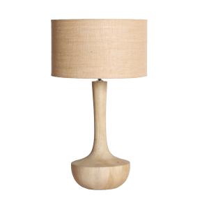 Lampe de salon en bois de mangue brun clair 40x40x71 cm