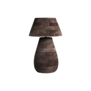 Lampe de salon en bois de mangue marron  38x38x60 cm