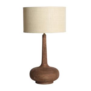 Lampe de salon en bois de mangue marron 40x40x73 cm