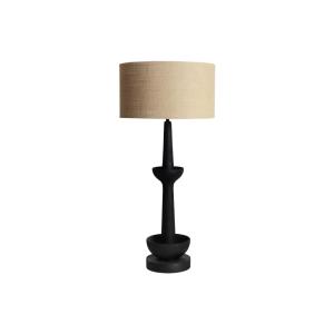 Lampe de salon en bois de mangue noir 40x40x88 cm