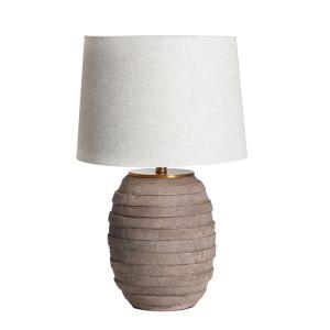 Lampe de salon en céramique marron vieilli 40x40x65 cm - lo…
