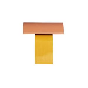Lampe de salon en fer jaune,  32x15x34 cm