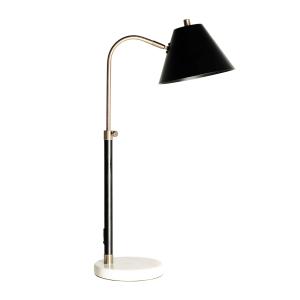 Lampe de salon en fer noir 37x20x60 cm - lot de 2