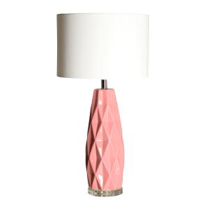 Lampe de salon en fer rose 38x38x74 cm - lot de 2