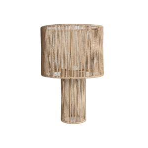 Lampe de salon en jute brun clair,  25x25x40 cm