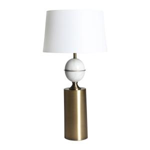 Lampe de salon en marbre blanc 40x40x80 cm - lot de 2