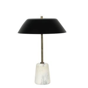 Lampe de salon en marbre noir