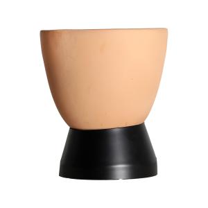 Lampe de salon en terre cuite noir 23x23x31 cm