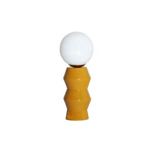 Lampe de salon en verre blanc, 13x13x40 cm