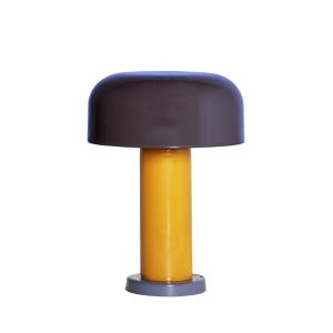 Lampe de salon en verre violet,  30x30x42 cm