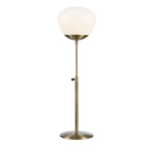 Lampe de table 1xE14 blanc et laiton antique